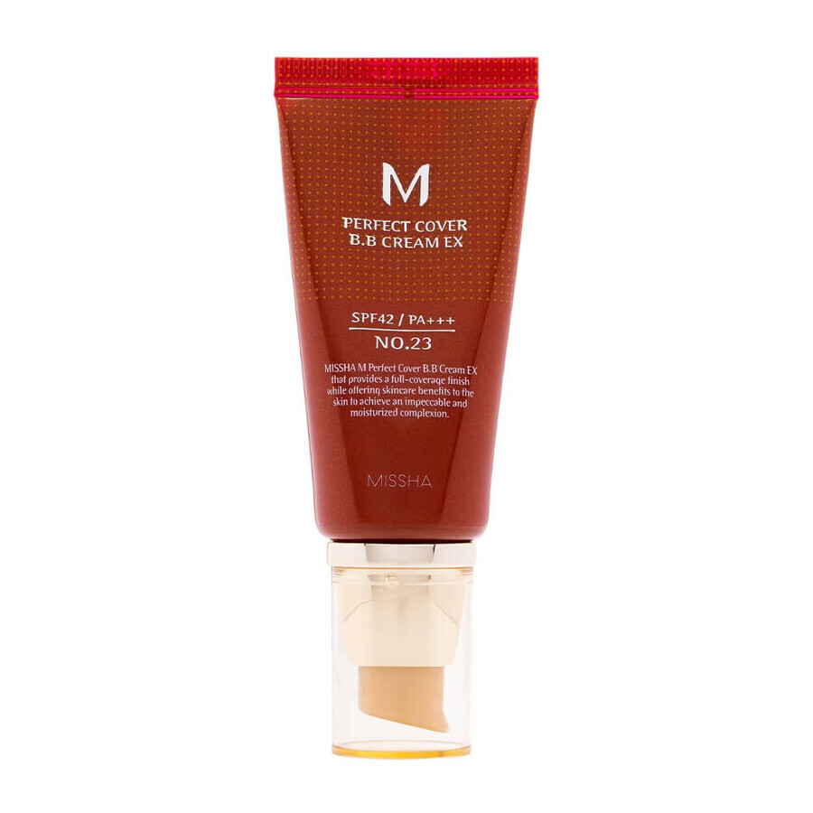 Missha M Perfect Cover BB Cream SPF42 Cremă BB multifuncțională nr.23 Natural Beige, 50 ml