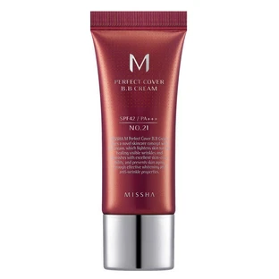 Missha M Perfect Cover BB Cream SPF42 Multifuncional BB Cream nº 21 Beige Claro, 20 ml