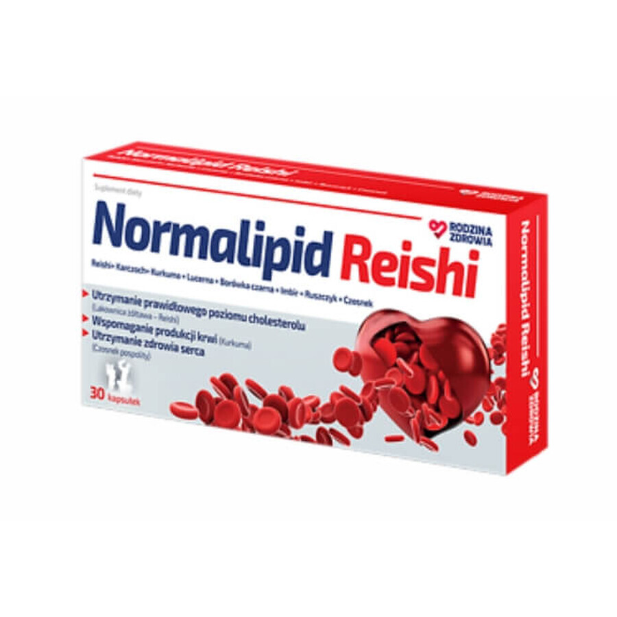 Family Health Normalipid Reishi, 30 capsules
