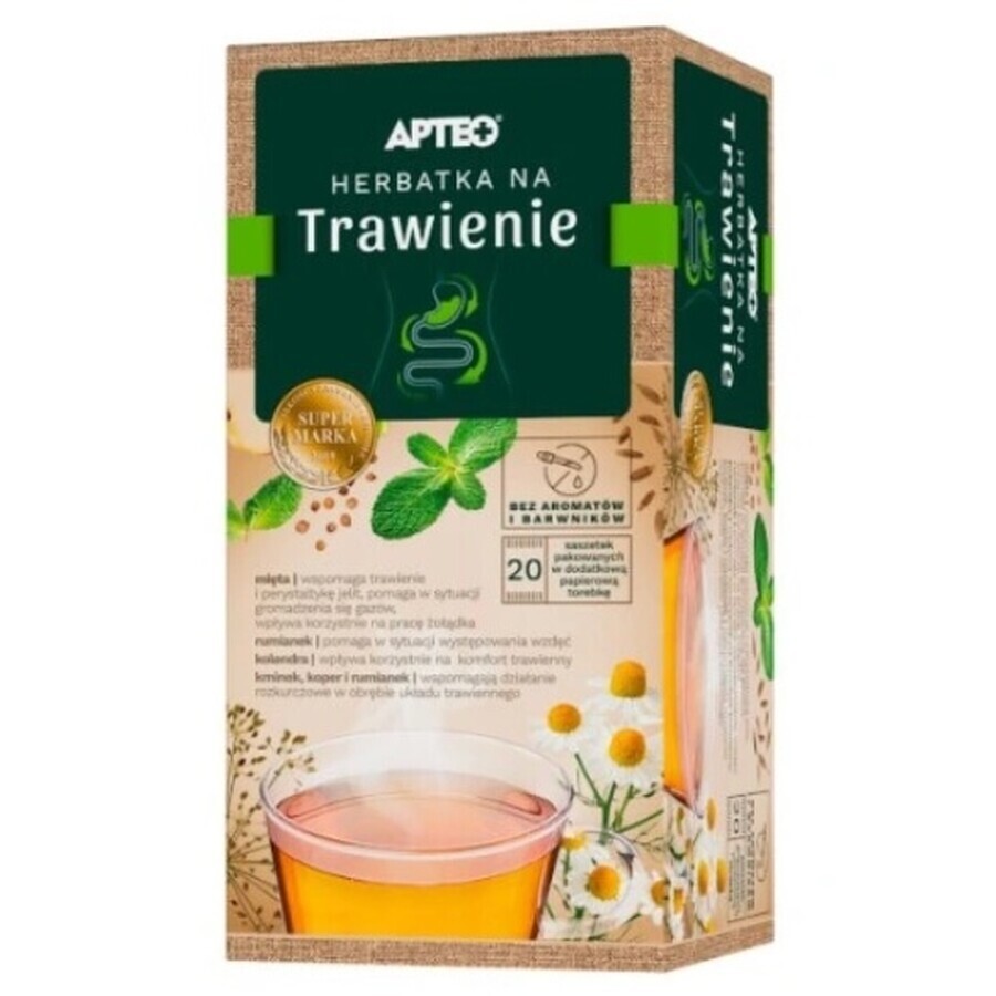Apteo Natura Tea for digestion, 20 sachets