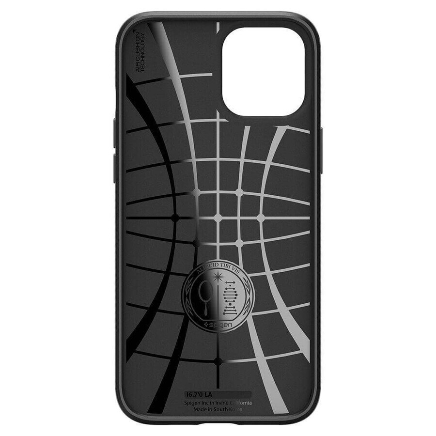 Spigen Liquid Air hoesje voor iPhone 12 / iPhone 12 Pro - matzwart