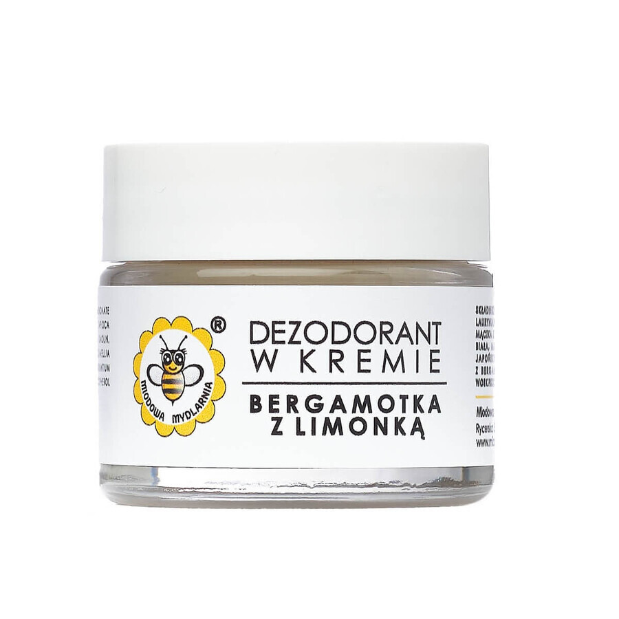 Honey Soap House Deodorant in cream Bergamot with Lime, 55 g
