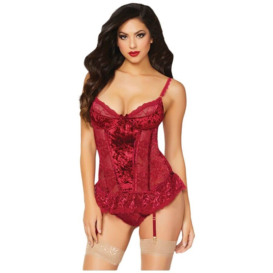 Ondergoed Set Seven Til Midnight Burgundy (12)
