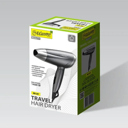 Sèche-cheveux Feel Maestro MR-207 Graphite Argenté 1400 W