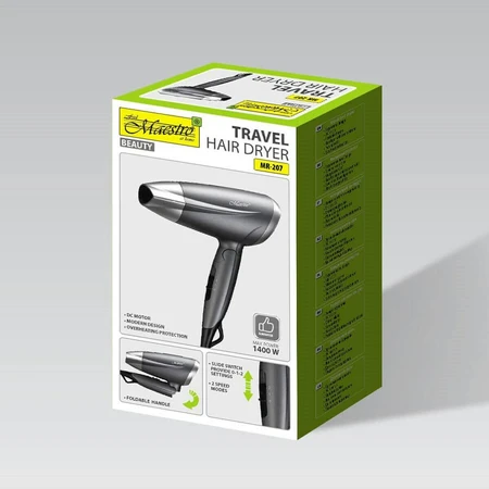Sèche-cheveux Feel Maestro MR-207 Graphite Argenté 1400 W