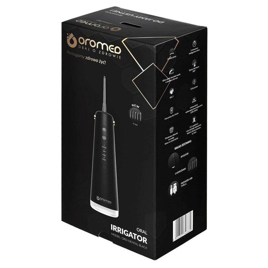 Irigator cu dinți Oromed GOLD-DENTAL BLACK
