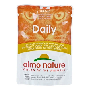 Comida para gatos Almo Nature Daily Pollo Salmón 70 L 70 g