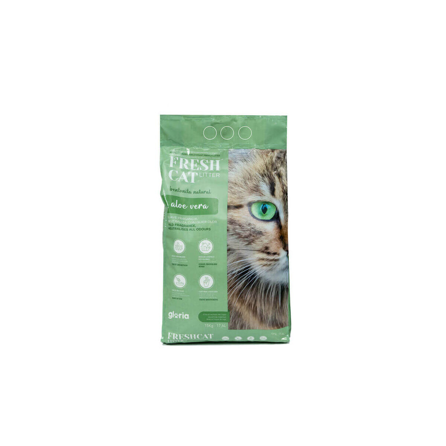 Boutique Sable pour chats Gloria Bentonita Premium 15 kg Aloe Vera Sable pour chats Gloria Bentonita Premium 15 kg Aloe Vera