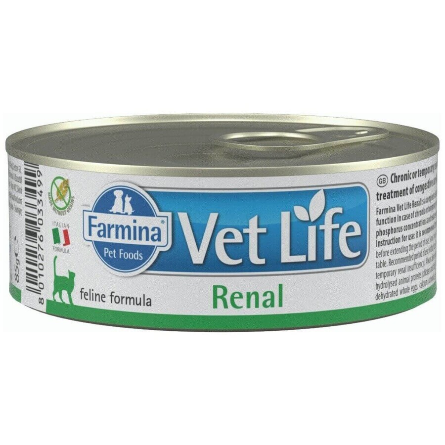 Cat food Farmina Vet Life Diet Renal Chicken Potatoes 85 g