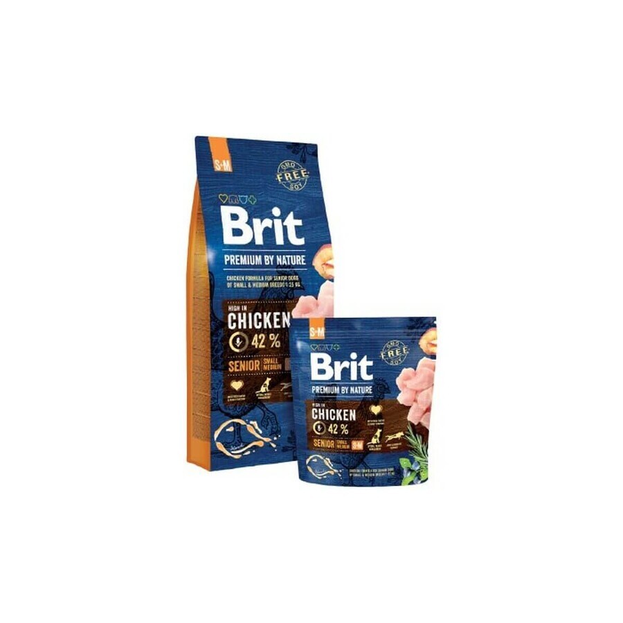 Buy Fodder Brit Premium by Nature Senior S+M Senior Chicken 8 kg Fodder Brit Premium by Nature Senior S+M Senior Chicken 8 kg