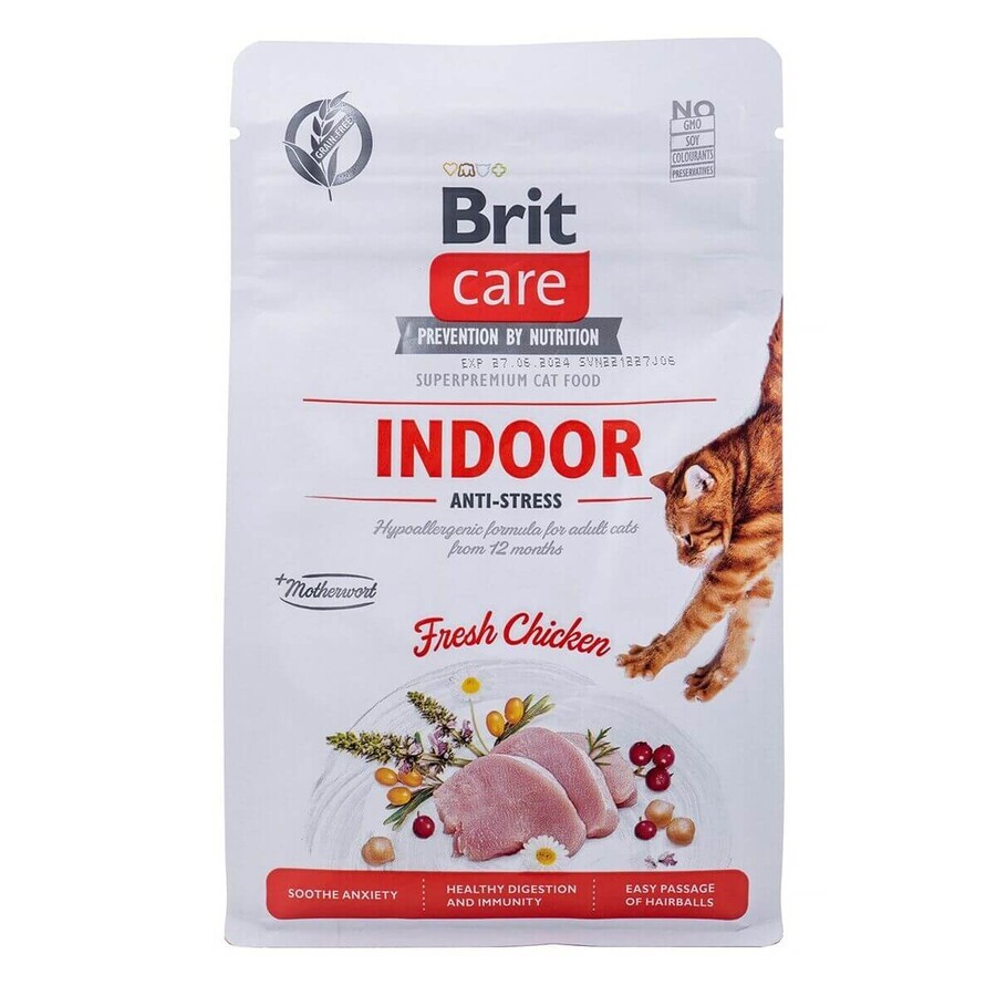 Acquista Cibo per gatti Brit Care Grain-Free Adult Indoor Anti-Stress Adulto Pollo 400 g Cibo per gatti Brit Care Grain-Free Adult Indoor Anti-Stress Adulto Pollo 400 g