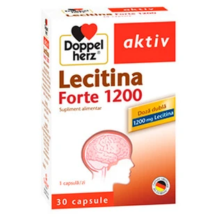 Lecitina forte Doppelherz Aktiv, 1200 mg, 30 capsules, Queisser Pharma