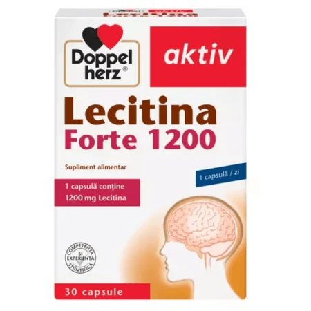 Lecitina forte Doppelherz Aktiv, 1200 mg, 30 capsules, Queisser Pharma