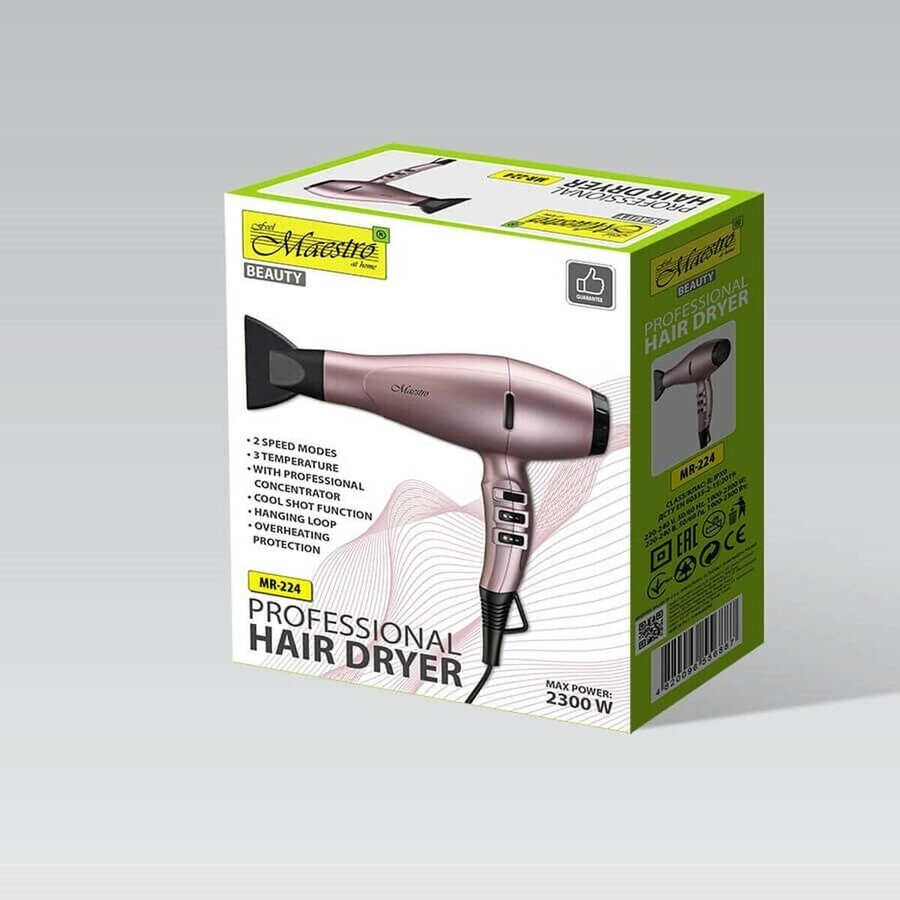 Sèche-cheveux Feel Maestro MR-224 Noir 2300 W