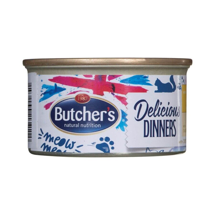 Cumpără Mâncare pentru pisici Butcher's Delicious Dinners Pui Curcan 85 g Mâncare pentru pisici Butcher's Delicious Dinners Pui Curcan 85 g