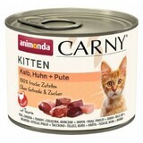 Mâncare pentru pisici Animonda Carny Kitten Pui Curcan Vițel 200 g