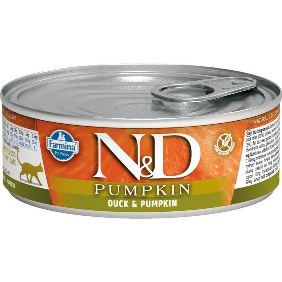 Shop Katzenfutter Farmina N&D Ente Kürbis 70 g Katzenfutter Farmina N&D Ente Kürbis 70 g