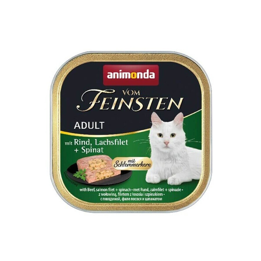 Comprar Mâncare pentru pisici Animonda Vom Feinsten Somon Vițel Spanac 100 g 100 L Mâncare pentru pisici Animonda Vom Feinsten Somon Vițel Spanac 100 g 100 L