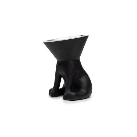 Voerbak voor honden United Pets Up Elisabeth Zwart Roestvrij staal Polyethyleen 1 L
