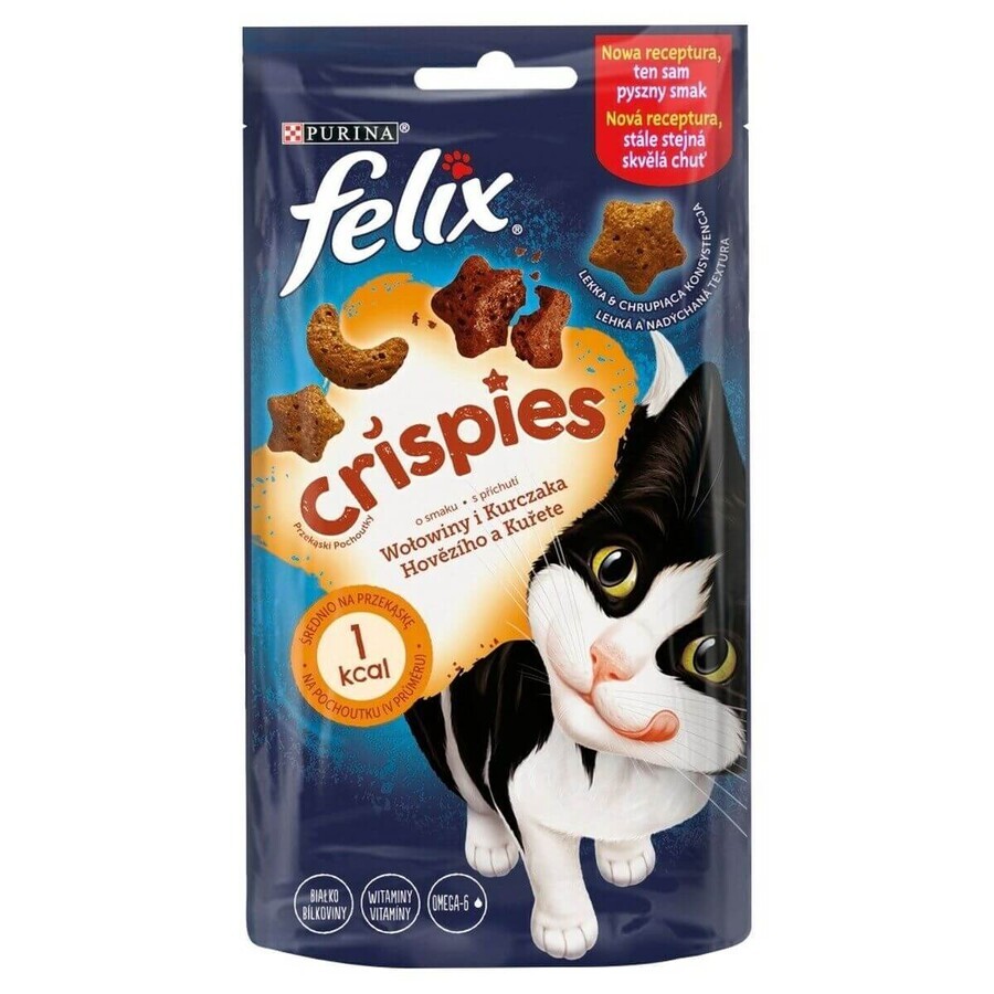 Buy Cat food Purina Felix Crispies Chicken Veal 45 g Cat food Purina Felix Crispies Chicken Veal 45 g