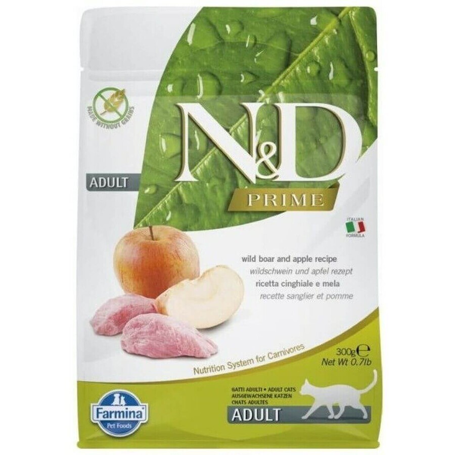 Buy Cat food Farmina N&D Prime Cat Boar Adult Apple Wild Boar 300 g Cat food Farmina N&D Prime Cat Boar Adult Apple Wild Boar 300 g