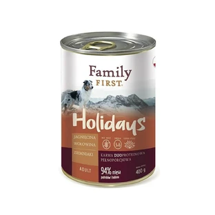 Nassfutter Family First FF-19016 Rindfleisch Lamm Kartoffeln 400 g