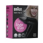 Föhn Braun Satin Hair 3 Style&Go Zwart 1600 W Föhn Braun Satin Hair 3 Style&Go Zwart 1600 W
