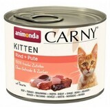 Mâncare pentru pisici Animonda Carny Kitten Curcan Vițel 200 g