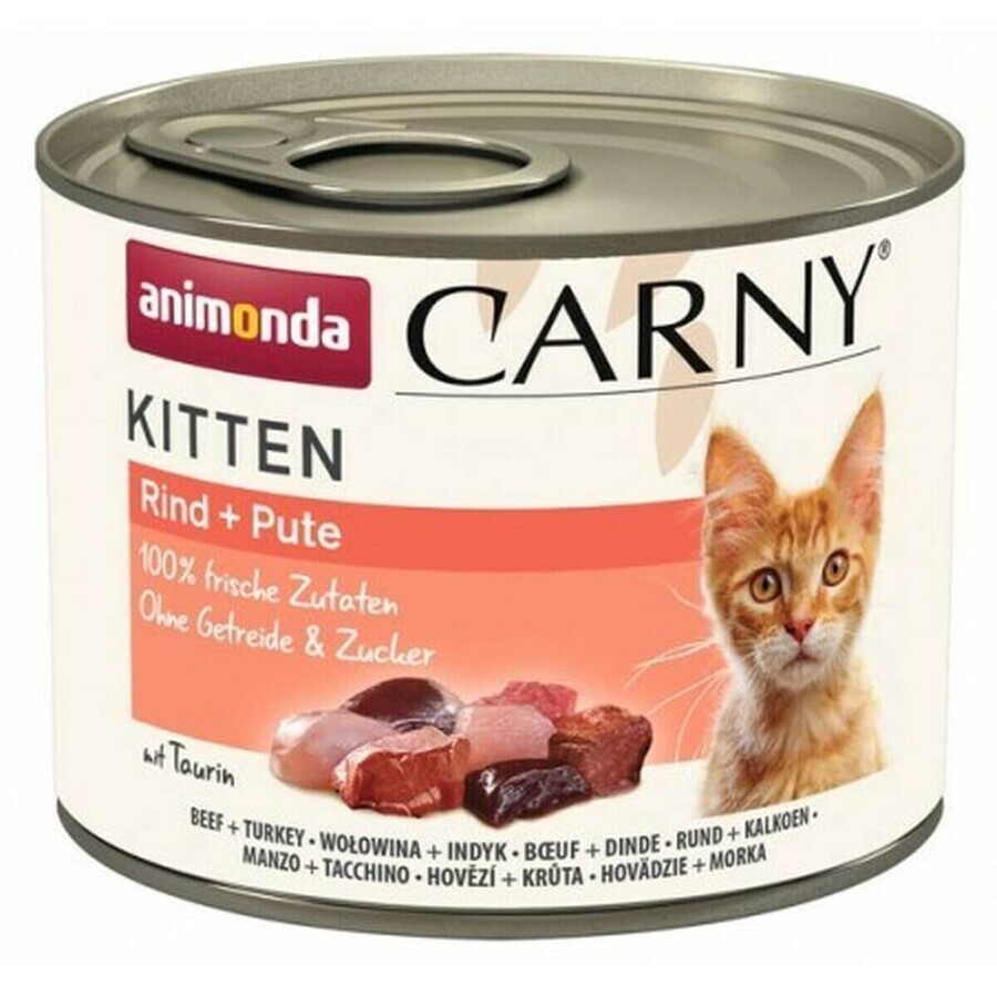 Acquista Cibo per gatti Animonda Carny Kitten Tacchino Carne di vitello 200 g Cibo per gatti Animonda Carny Kitten Tacchino Carne di vitello 200 g