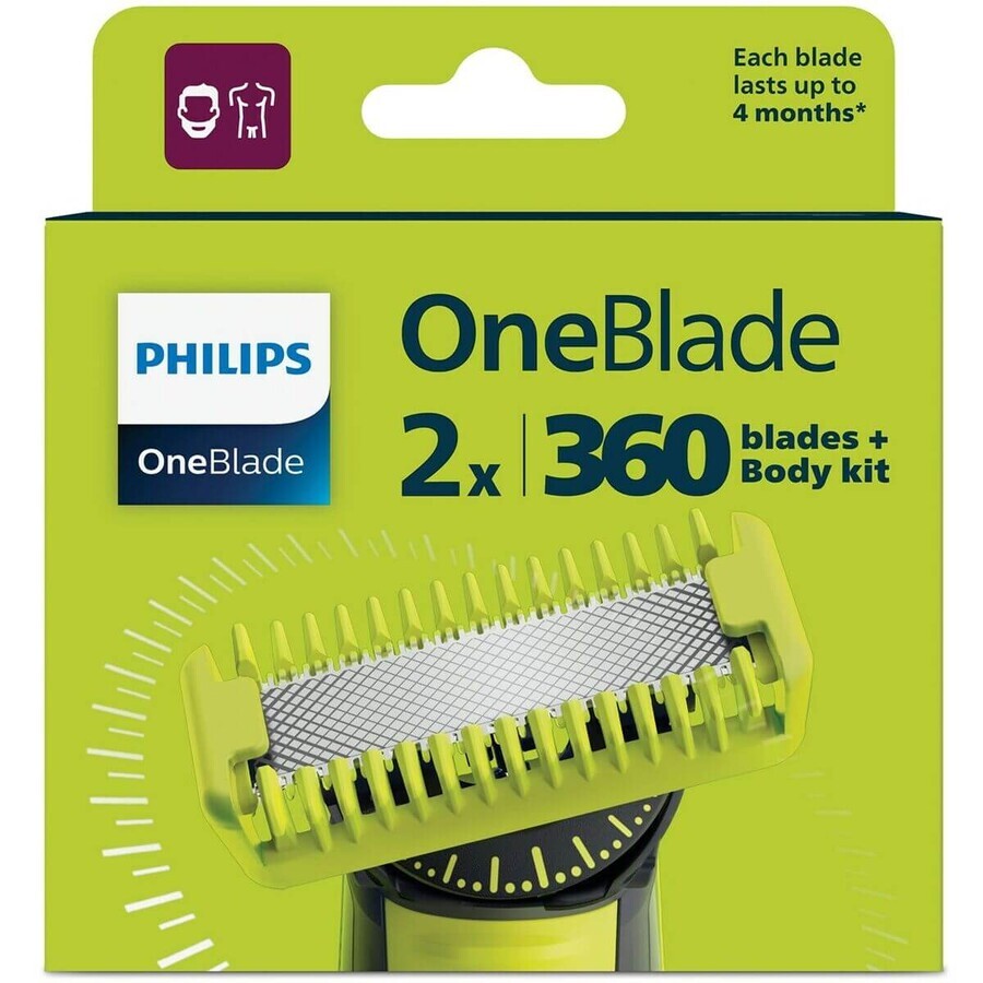 Borstel vervanger Philips QP624/50 (2 Stuks)