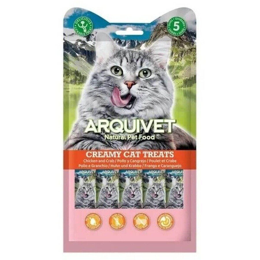 Snack pentru pisici Arquivet Creamy Cat Treats Pui