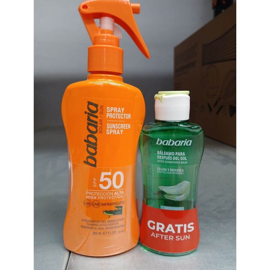 Spray Protecteur Solaire Babaria Spf 50 100 ml Aloe Vera Spray Protecteur Solaire Babaria Spf 50 100 ml Aloe Vera