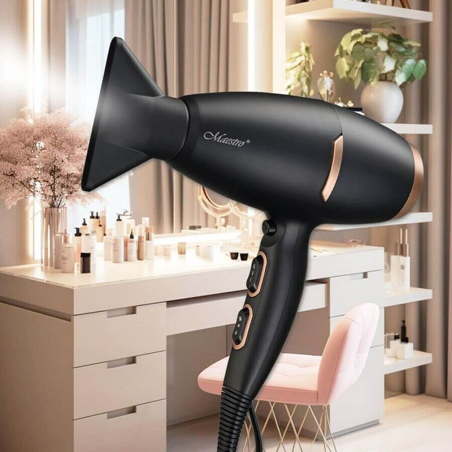 Uscător de Păr Feel Maestro MR-218 Negru Aur 2100 W