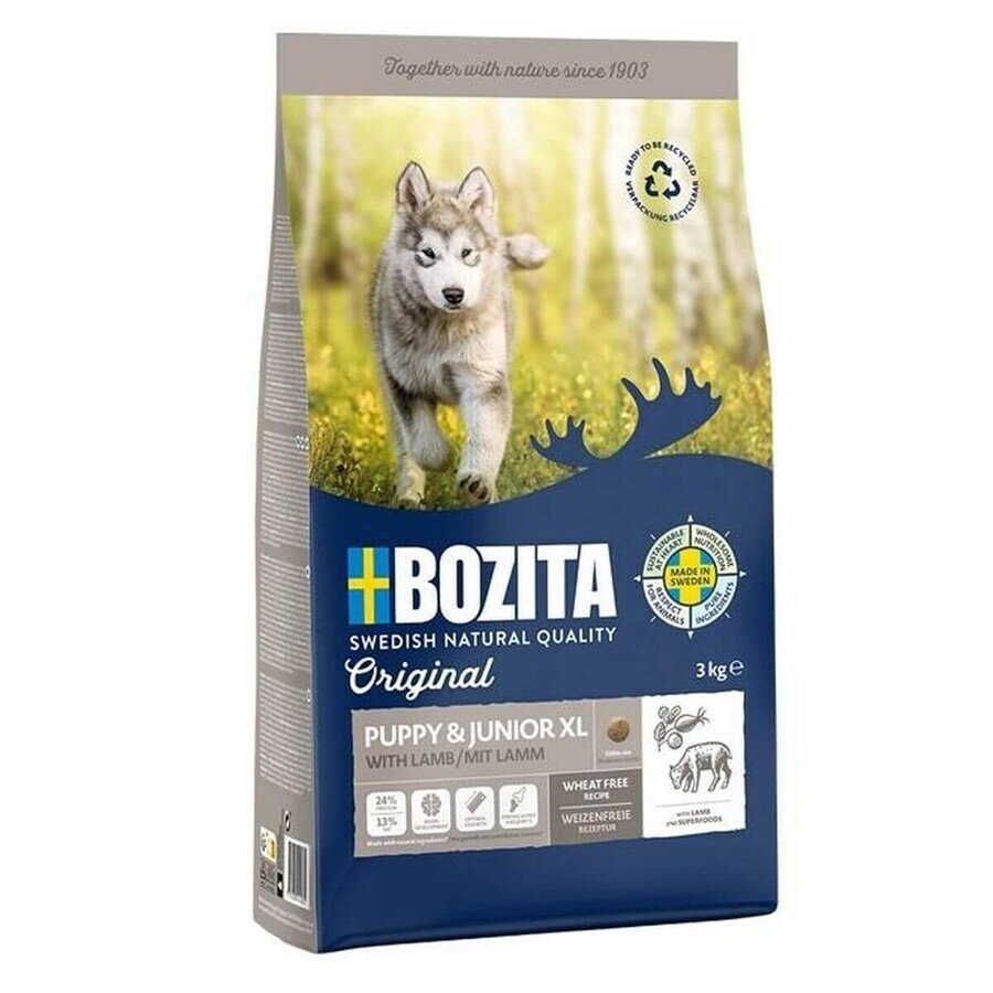 Nutreț Bozita Original Puppy & Junior XL Carne de miel de oaie 12 kg