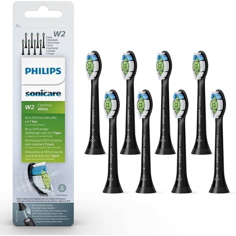 Shop Ersatzkopf Sonicare W2 Optimal Philips HX6068/13 Schwarz 8 Stück Ersatzkopf Sonicare W2 Optimal Philips HX6068/13 Schwarz 8 Stück