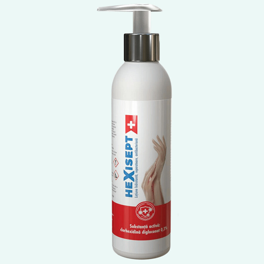 Buy Antibacterial repairing moisturizing lotion, Hexisept, 250 ml, Fiterman Pharma Antibacterial repairing moisturizing lotion, Hexisept, 250 ml, Fiterman Pharma