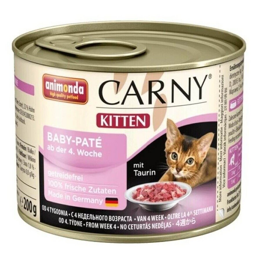 Comprar Mâncare pentru pisici Animonda Carny Kitten Baby Pui Vițel 200 g Mâncare pentru pisici Animonda Carny Kitten Baby Pui Vițel 200 g