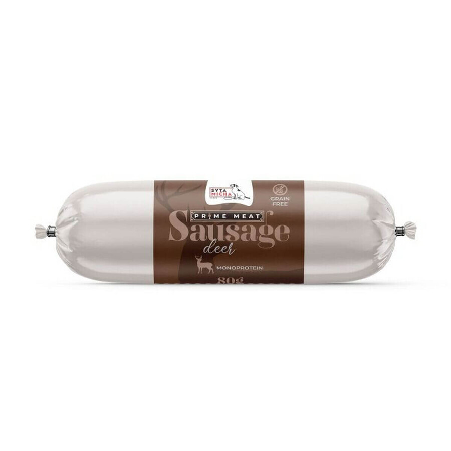 Gustare pentru câini SYTA MICHA Deer Sausage 80 g