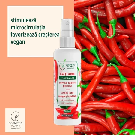 Loción tonificante contra la caída del cabello con pimiento picante, spray, 100 ml, Cosmetic Plant