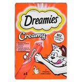 Snack for Cats Dreamies Creamy 4 x 10 g Pui