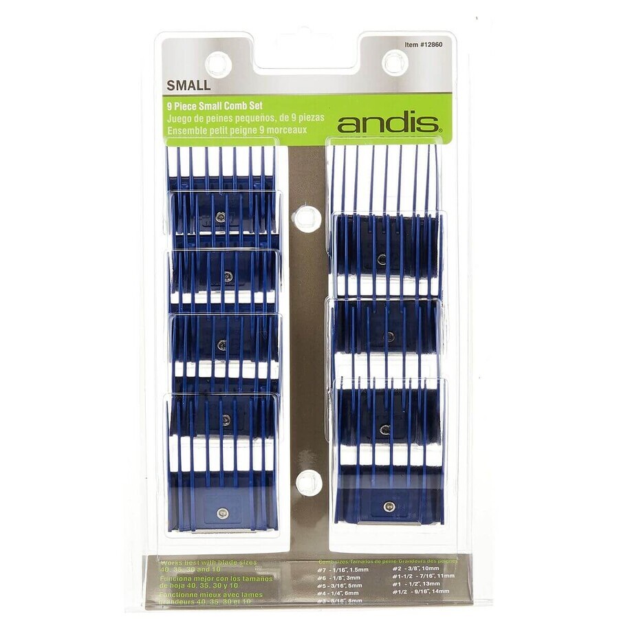 Verhogende kam Andis S Polymeer 9 Stuks