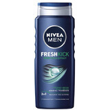 Nivea Men, Fresh Kick, Gel de ducha, 500ml