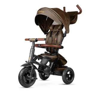Triciclo plegable Rito Deluxe, 10 meses+, Marrón, Qplay