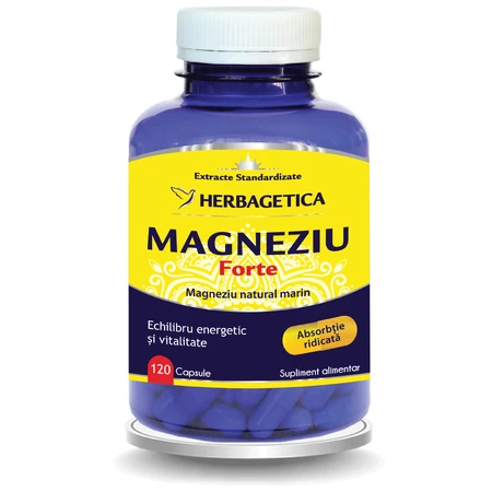 Magnesio fuerte, 120 cápsulas, Herbagetica
