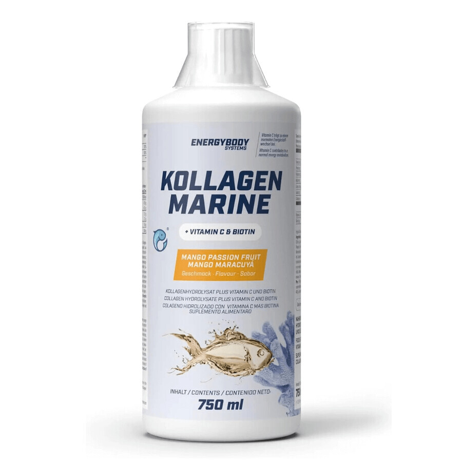 Kollagen Marine Energybody, Mango y Fruta de la Pasión, 750 ml, Way Better