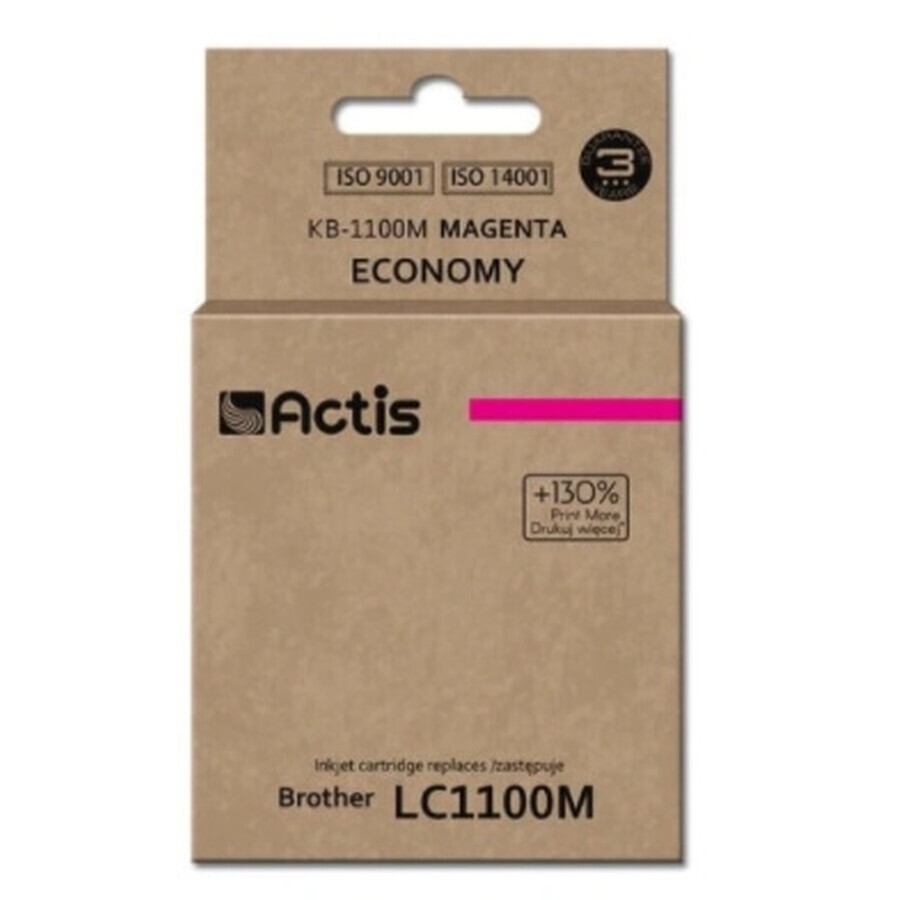 Actis, Tinta para Brother KB-1100M (repuesto LC1100M) magenta (púrpura)