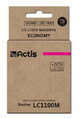 Actis, Tinte f&#252;r Brother KB-1100M (Ersatz LC1100M) magenta (violett)