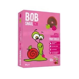 Obstbrötchen, Apfel und Himbeere, 100 g, Bob Schnecke