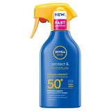 Moisturizing Spray SPF50+ Protect & Moisture Sun, 270 ml, Nivea