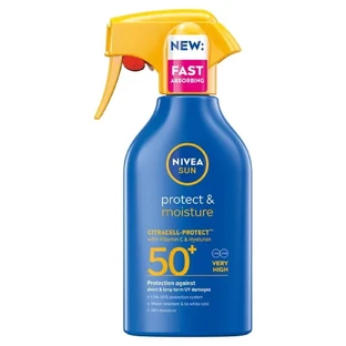 Moisturizing Spray SPF50+ Protect & Moisture Sun, 270 ml, Nivea